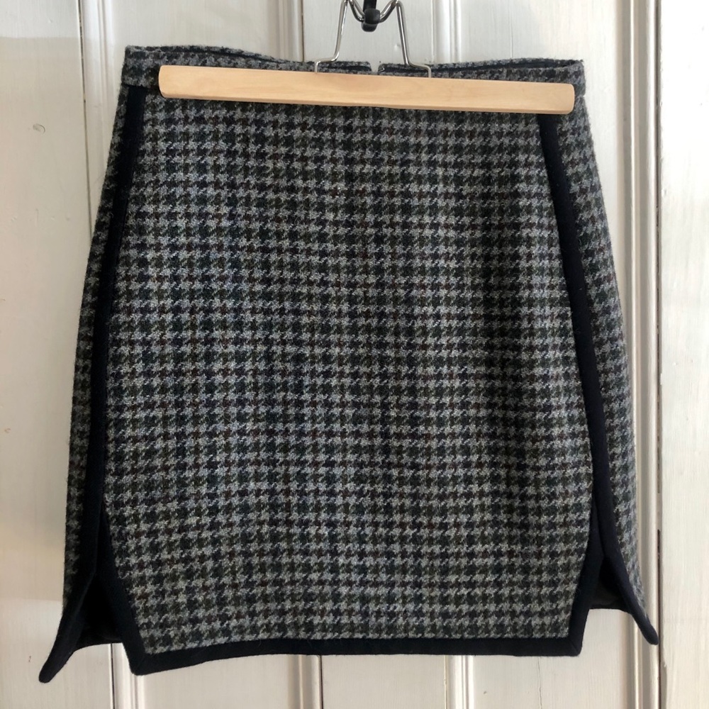 Navy Tweed J. Crew Pencil Skirt - Wool